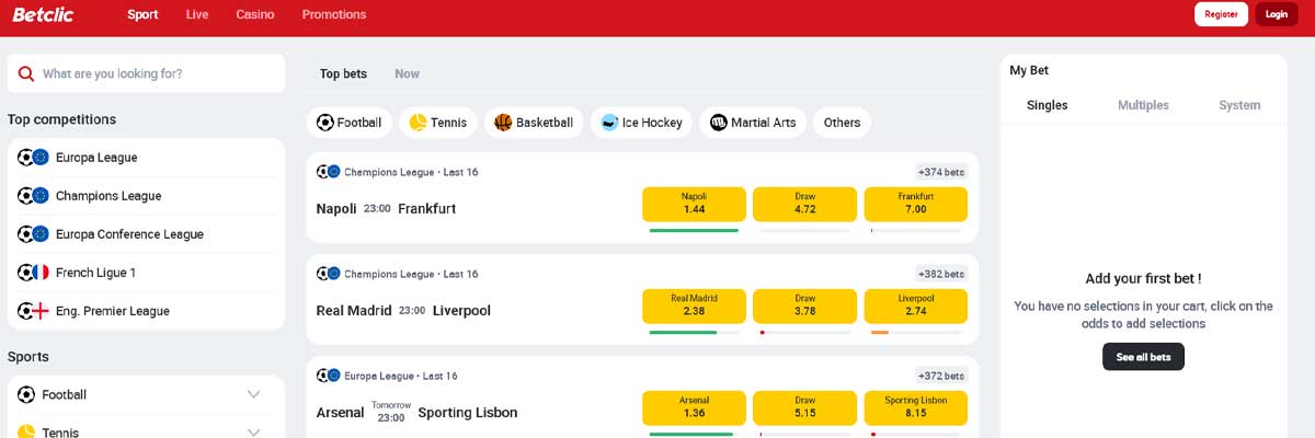 Betclic Casino Sports