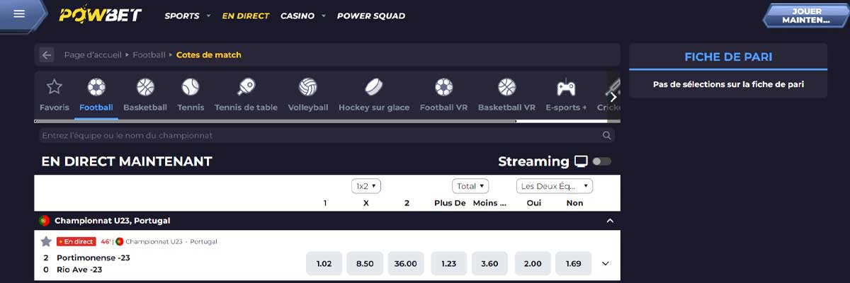 Powbet Live