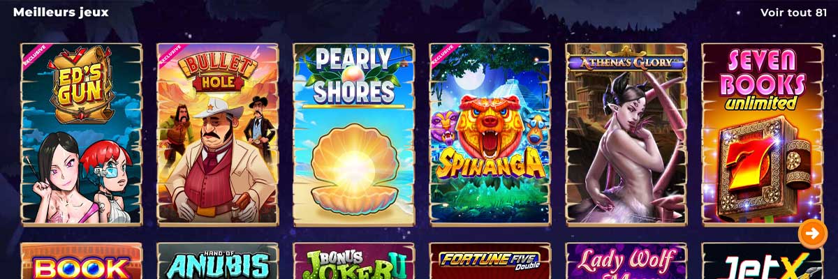 Wazamba Casino Jeux