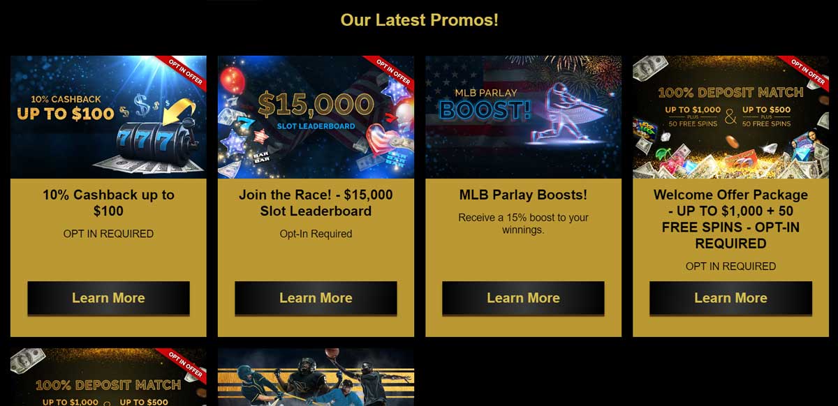 Bonus et promotions