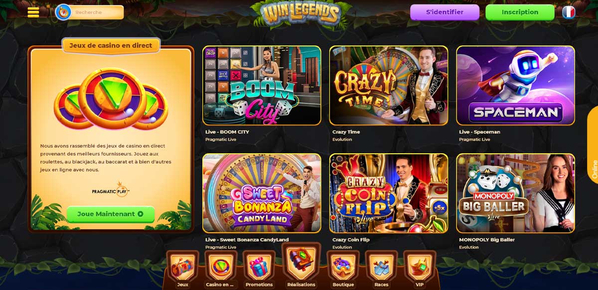 Jeux de casino