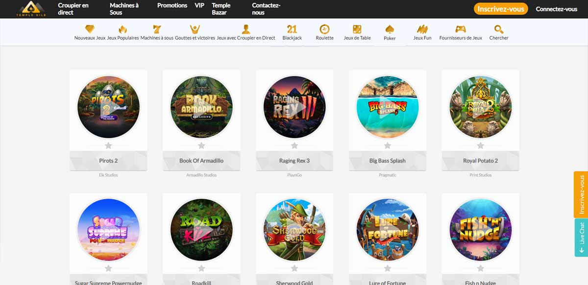 Jeux de casino