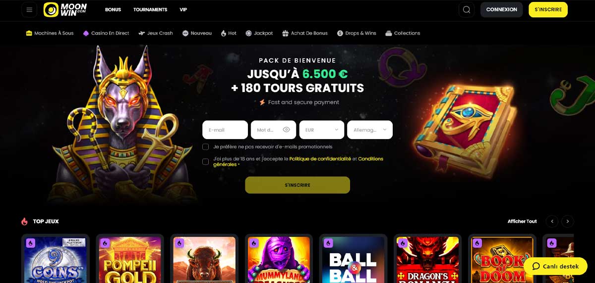 Page d'accueil