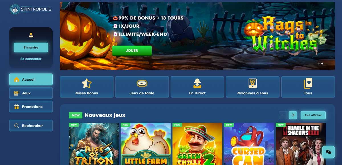Page d'accueil