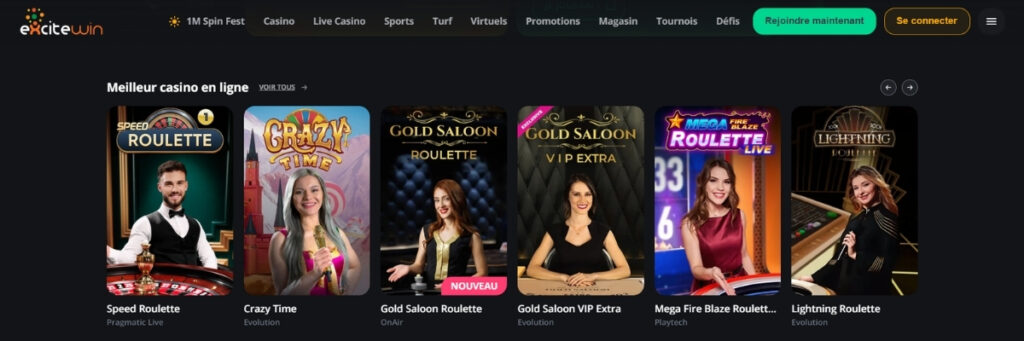 Excitewin Jeux en Ligne