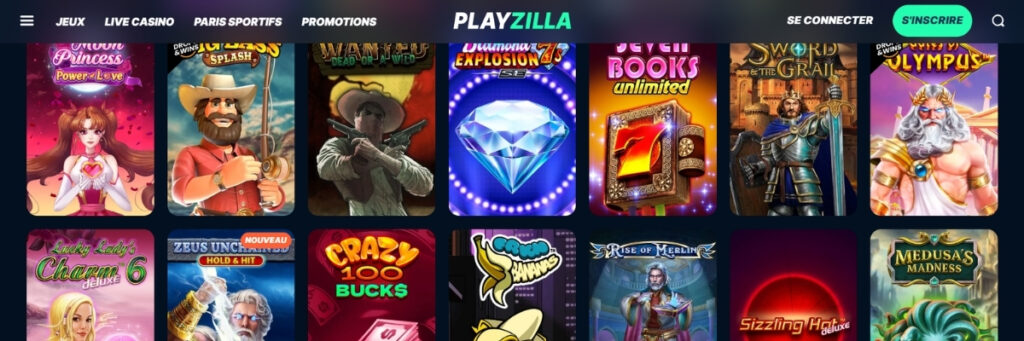 PlayZilla Jeux