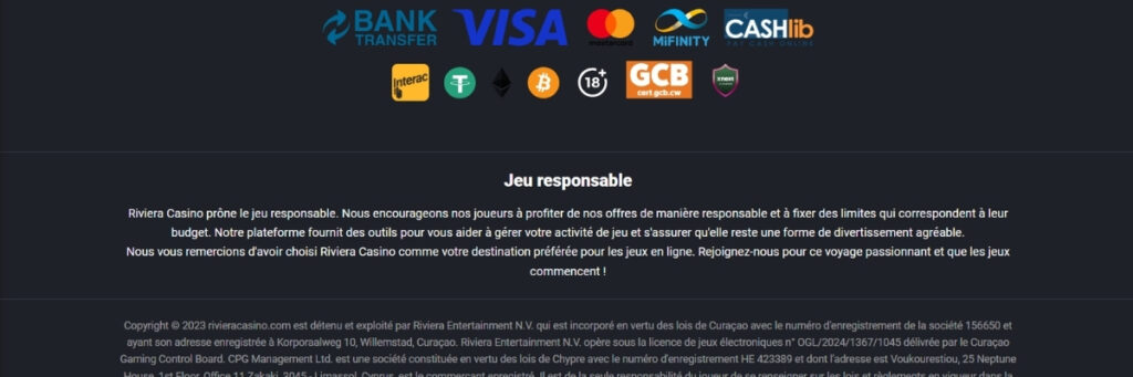 Riviera Casino en Ligne