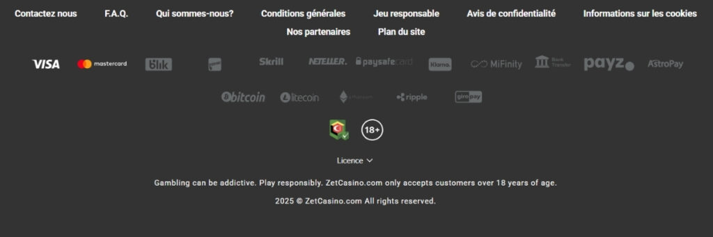 Zet Casino en Ligne